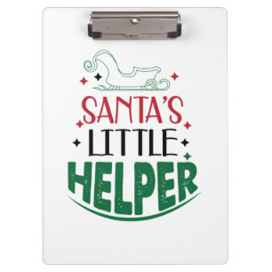 Merry Xmas Santas Little Helper Clipboard