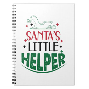 Merry Xmas Santas Little Helper Notebook