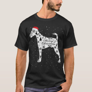 Merry Xmas Smooth Fox Terrier Dog Christmas T-Shirt
