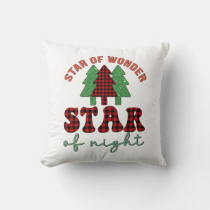 Merry Xmas Star Of Wonder Star Of Night Cushion