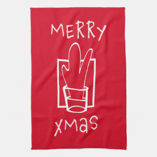 Merry Xmas Tea Towel