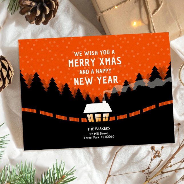 Merry Xmas with red forest Card (Creator Uploaded)