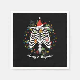 Merry XRaymas Radio Technologist Rad Tech Xmas Chr Napkin