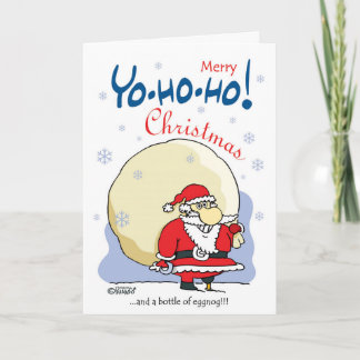 Merry Yo-ho-ho Christmas...and a bottle of eggnog! Holiday Card