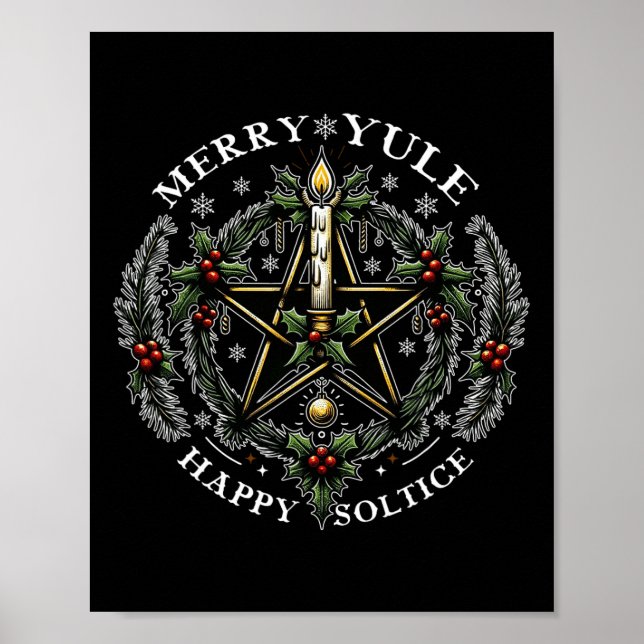 Merry Yule &amp; Happy Solstice  Poster (Front)