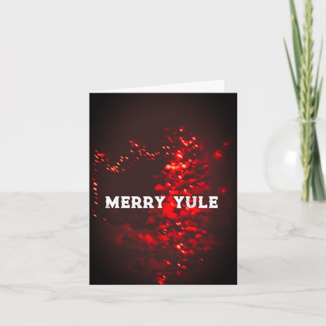 Merry Yule Christmas Card (Front)