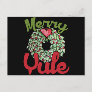 Merry Yule Holiday Postcard