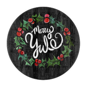Merry Yule Pagan Holidays Wiccan Blessed Yule Cutting Board