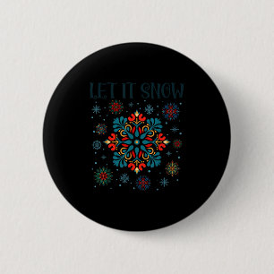 Merry Yule Winter Solstice God Jul Swedish Xmas Le 6 Cm Round Badge