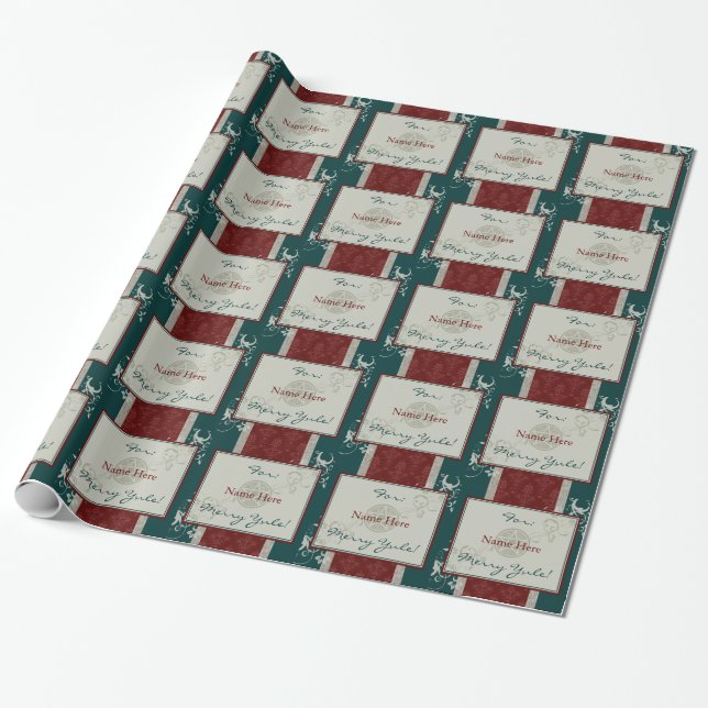 Merry Yule Wrapping Paper (Unrolled)