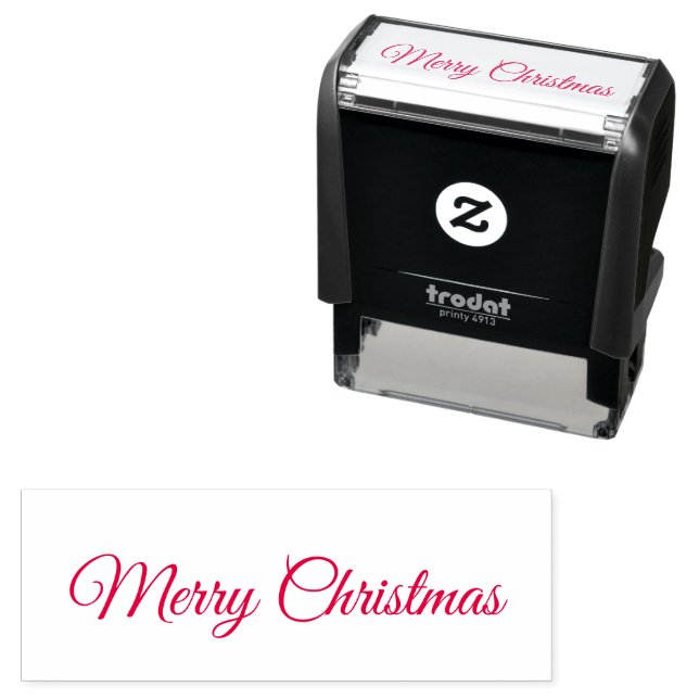 Merrychristmas script  self-inking stamp (In Situ)