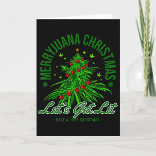 Merryjuana Christmas Christmas Weed T Roll Card
