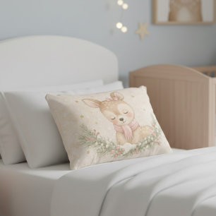 MerryMist Baby Dreams: Winter Blush – Ethereal Nur Decorative Cushion