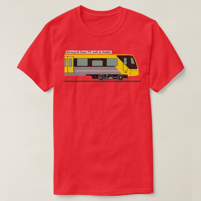 Merseyrail Class 777 profile T-Shirt (Design Front)