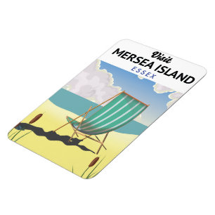 Mersia island Essex travel poster Magnet