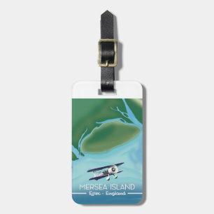 Mersia Island, Essex Vintage style travel poster Luggage Tag