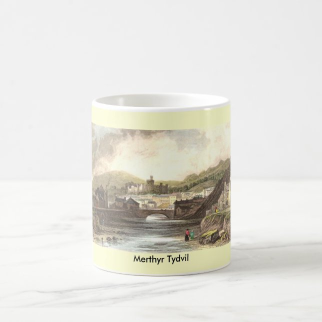 Merthyr Tydvil Scenic Wales Series Coffee Mug (Center)