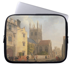 Merton College, Oxford, 1771 (oil on canvas) Laptop Sleeve