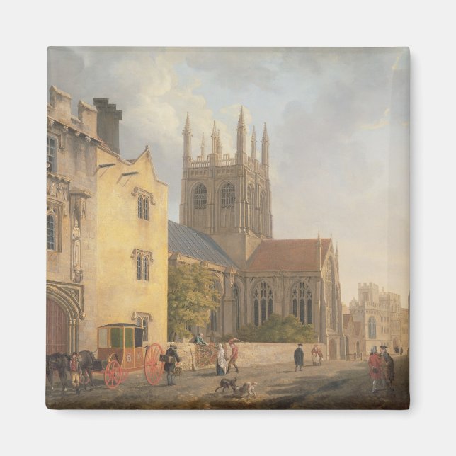 Merton College, Oxford, 1771 (oil on canvas) Magnet (Front)