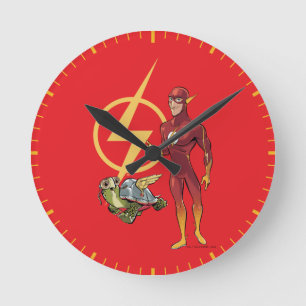 Merton & The Flash Round Clock