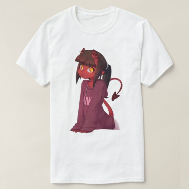 Meru The Succubus girly trendy   T-Shirt (Design Front)