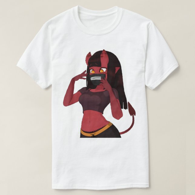 Meru The Succubus trendy girl   T-Shirt (Design Front)