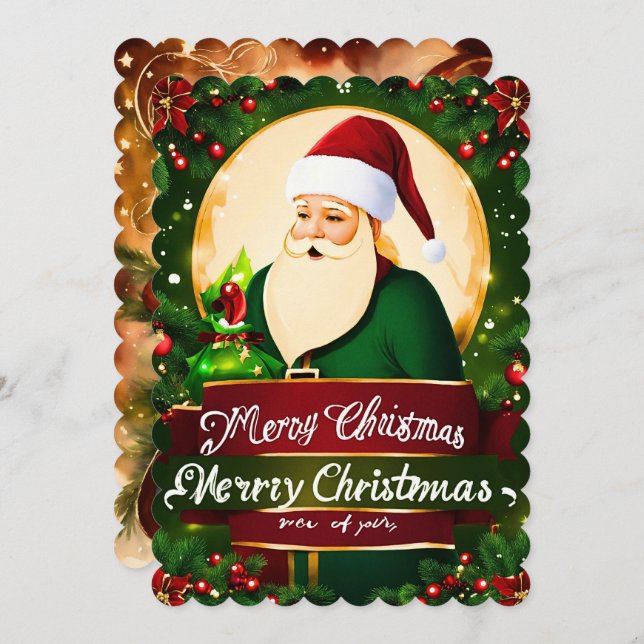 Mery Christmas Greeting Card (Front/Back)