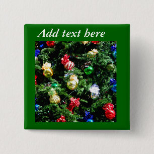 Meryy Christmas_ 15 Cm Square Badge