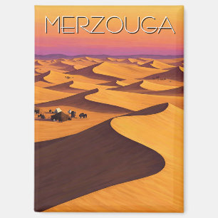 Merzouga Morocco Desert Travel Magnet