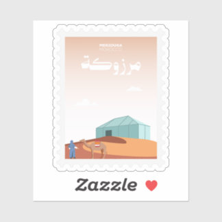 Merzouga Morocco Postage Stamp Travel
