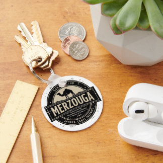 Merzouga Sahara Camel Ride Vintage Badge | Retro M Key Ring