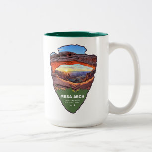 Mesa Arch Canyonlands National Park Arrowhead Two-Tone Coffee Mug