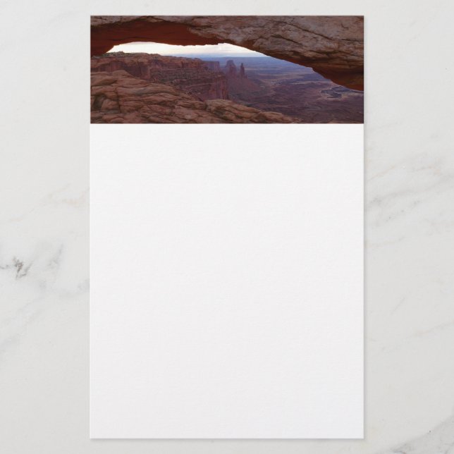 Mesa Arch from Canyonlands National Park Stationery (Front)