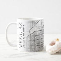 Mesa, Arizona City Map | Coffee Mug