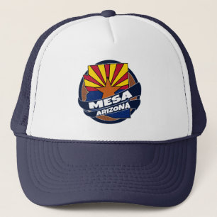 Mesa Arizona flag burst trucker hat
