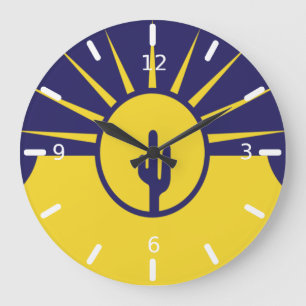 Mesa (Arizona) flag Large Clock