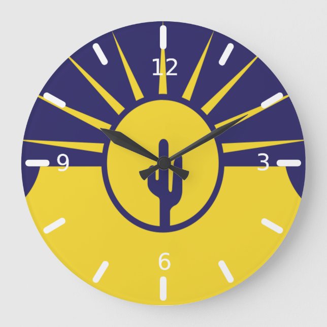 Mesa (Arizona) flag Large Clock (Front)