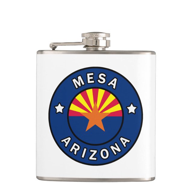 Mesa Arizona Hip Flask (Front)