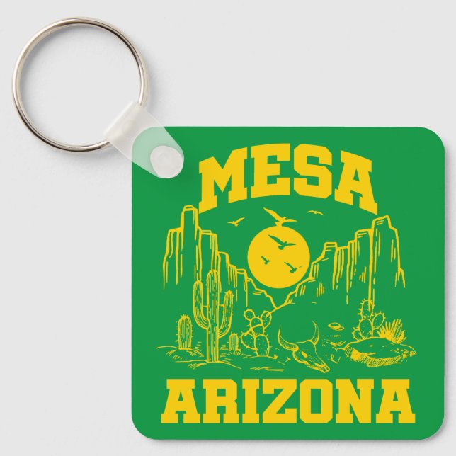 Mesa,Arizona Key Ring (Front)