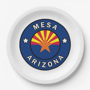 Mesa Arizona Paper Plate