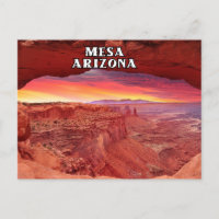 Mesa Arizona Postcard For Souvenir Travelling