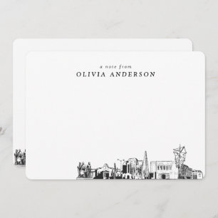 Mesa Arizona Sketch Personalised Note Cards