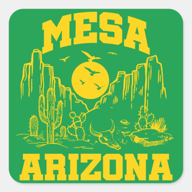 Mesa,Arizona Square Sticker (Front)
