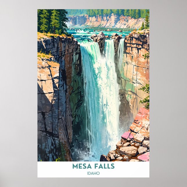 Mesa Falls, Idaho Poster (Front)