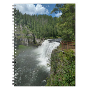 Mesa Falls Idaho Waterfall Photo Spiral Notebook