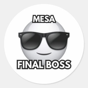 Mesa Final Boss Cool Emoji Sticker