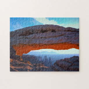 Mesa Rock Utah. Jigsaw Puzzle