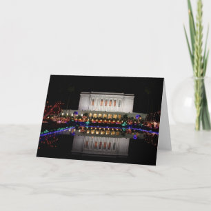 Mesa Temple lights Holiday Card