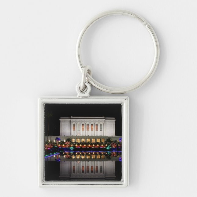 Mesa Temple reflection  Key Ring (Front)