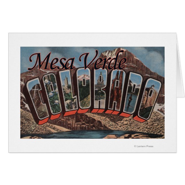 Mesa Verde, Colorado - Large Letter Scenes (Front Horizontal)